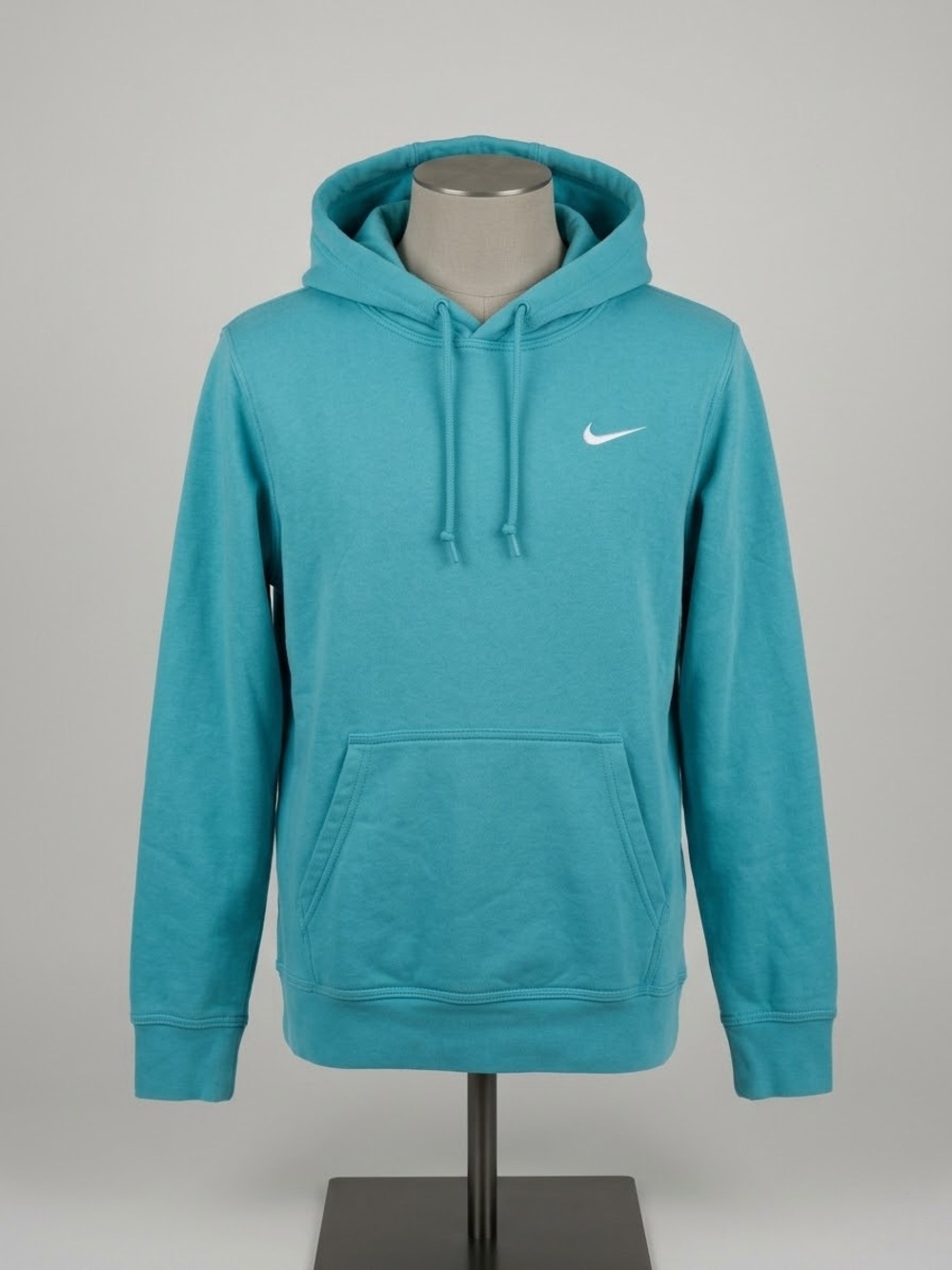 Nike Club Fleece Pullover Hoodie - Teal / Turquoise Blue (Size Small)